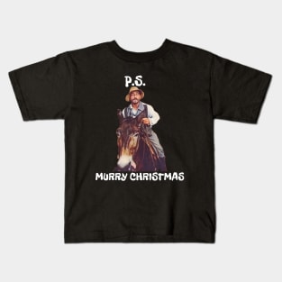 Vintage TV Westerns Murry Christmas Kids T-Shirt